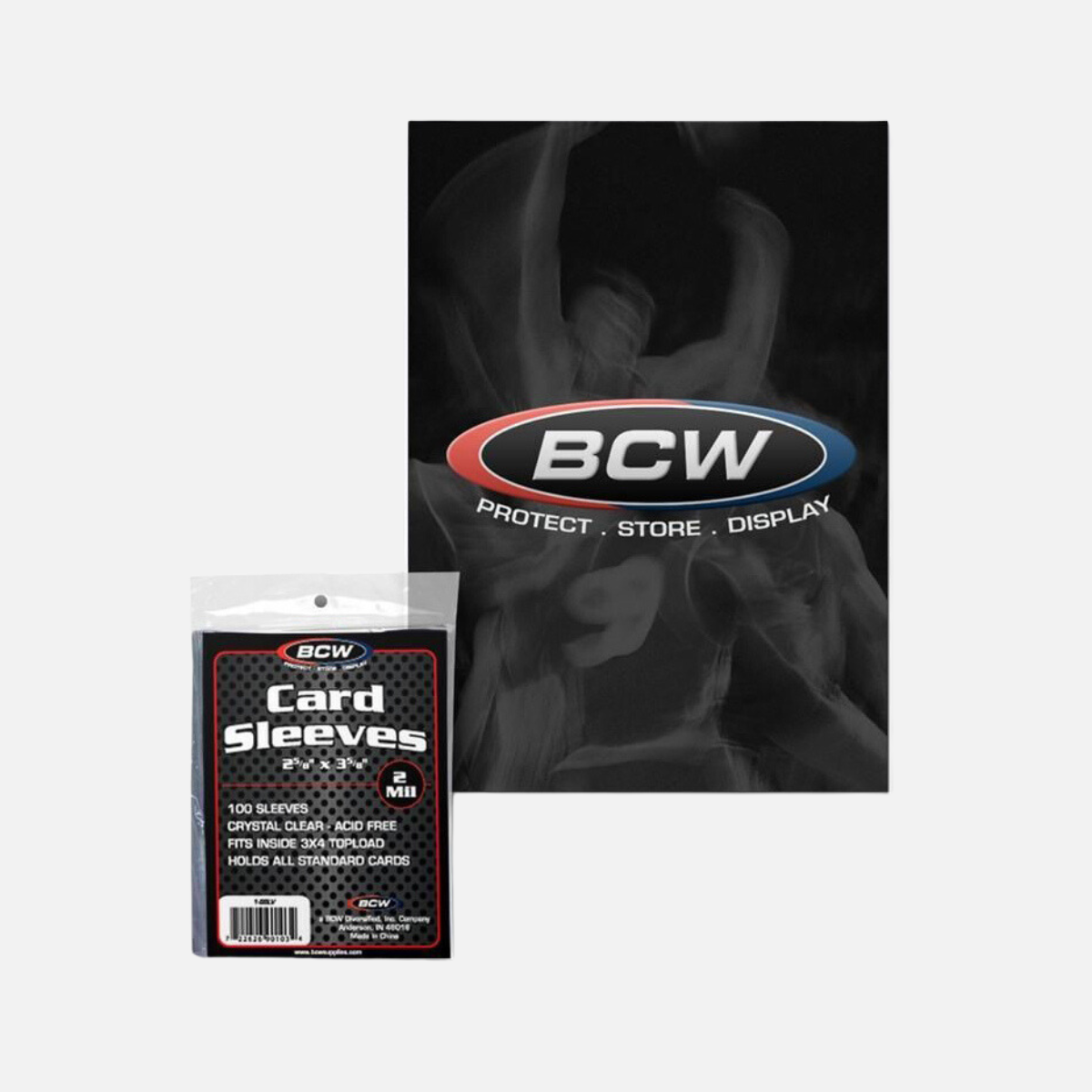 BCW Deck Protectors Standard Clear (66mm x 93mm) (100 Sleeves Per Pack)