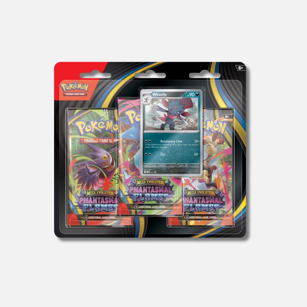 Mega Evolution Phantasmal Flames Three Booster Blister
