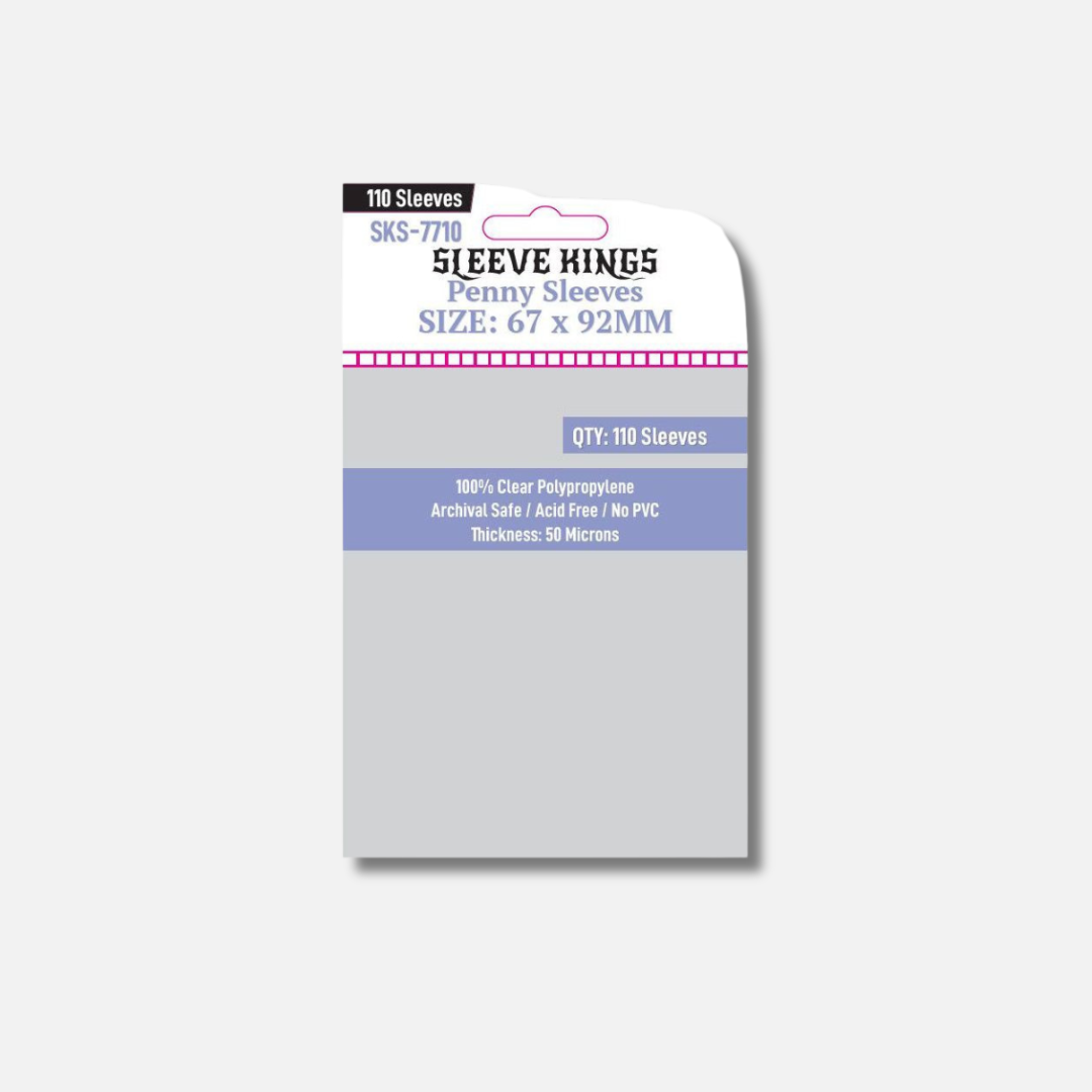 Sleeve Kings Penny Card Game Card Sleeves (67mm x 92mm) (110 Sleeves per Pack)