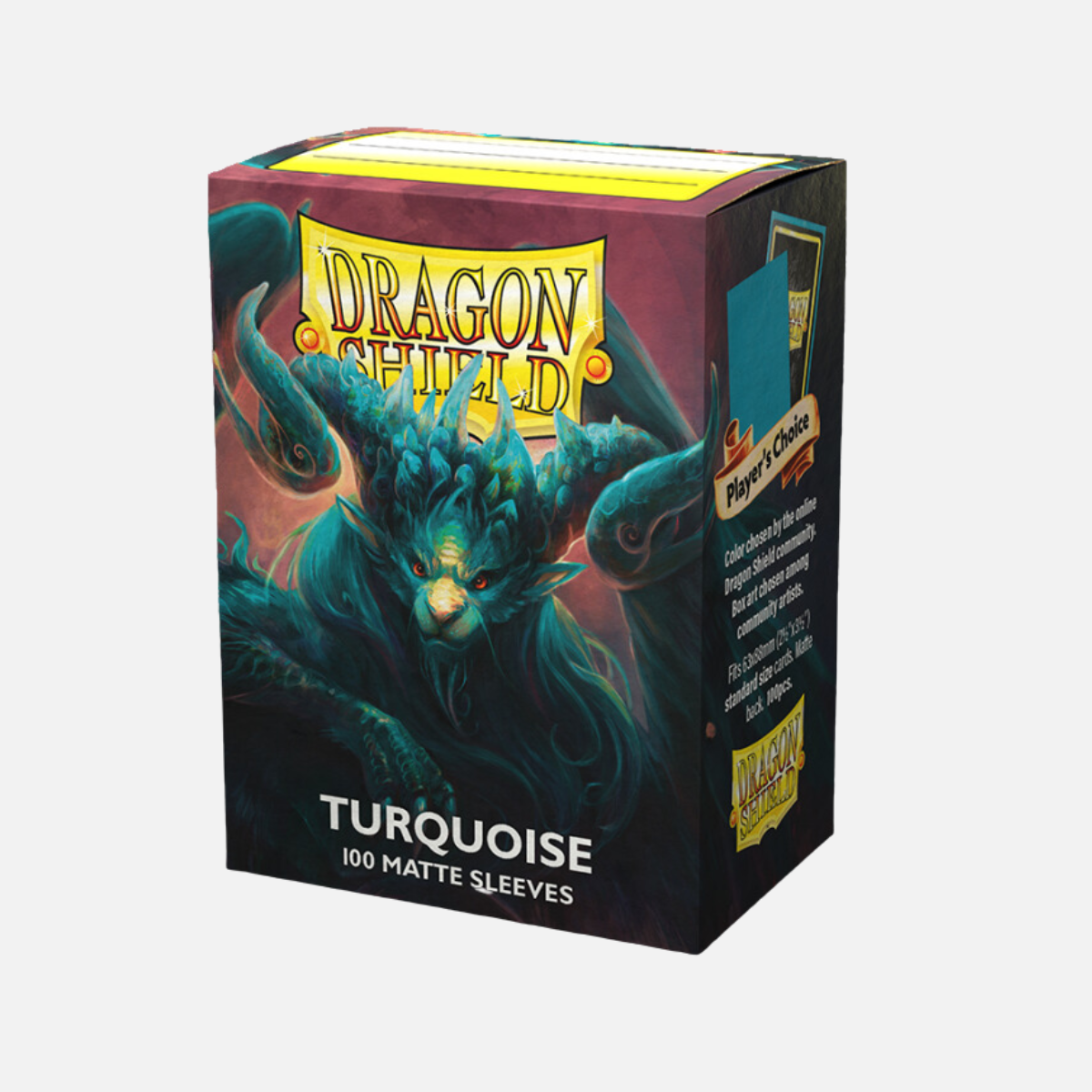 Dragon Shield card sleeves box of 100 turquoise matte